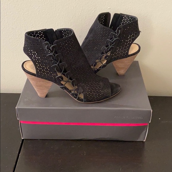 Vince Camuto Women's Kevston Heeled Sandal - Chunky Heel With Laser-Cut Straps For Comfort & Style - View #6